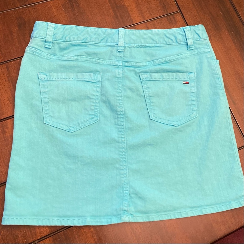 Tommy Hilfiger Vintage y2k 2000s Denim Mini Skirt 10 - Picture 2 of 10